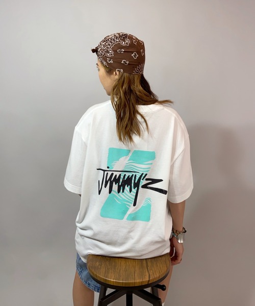 JIMMY'Z（ジミーズ）の「【ムラサキスポーツ別注】JIMMYZ/ジミーズ   ビッグシルエット  バックプリントＴシャツ  JM-MU2103（Tシャツ/カットソー・レディース・ブラック系その他2/ホワイト系その他/ブラック系その他・L/M）」の6枚目の写真