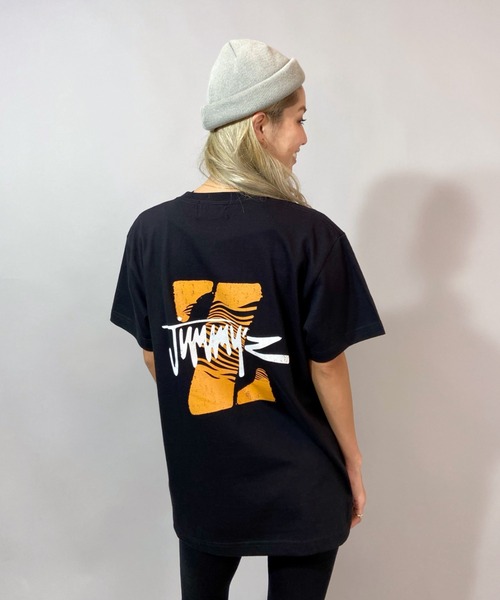 JIMMY'Z（ジミーズ）の「【ムラサキスポーツ別注】JIMMYZ/ジミーズ   ビッグシルエット  バックプリントＴシャツ  JM-MU2103（Tシャツ/カットソー・レディース・ブラック系その他2/ホワイト系その他/ブラック系その他・L/M）」の16枚目の写真