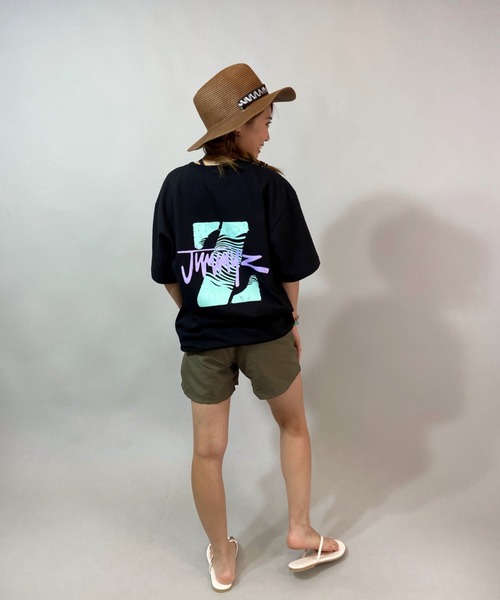 JIMMY'Z（ジミーズ）の「【ムラサキスポーツ別注】JIMMYZ/ジミーズ   ビッグシルエット  バックプリントＴシャツ  JM-MU2103（Tシャツ/カットソー・レディース・ブラック系その他2/ホワイト系その他/ブラック系その他・L/M）」の14枚目の写真