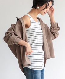 OMNES Another Edition（オムネス アナザーエディション）の「汗染み防止リブ裾ラウンドタンク（タンクトップ）」