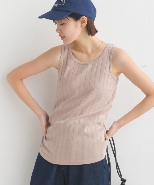 Deuxieme Classe タンクトップ ブラウンカラー Vintage タンクトップ（タンクトップ）｜Deuxieme Classe