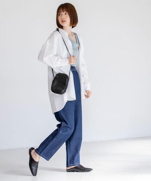 coen(コーエン)の「スラブフライスアシンメトリータンクトップ(Tシャツ/カットソー・レディース・ネイビー/ナチュラル/ブラウン/ライトブルー・MEDIUM/LARGE)」の14枚目の写真