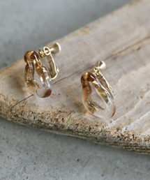 2021 SS ウェーブフープクリアイヤリング