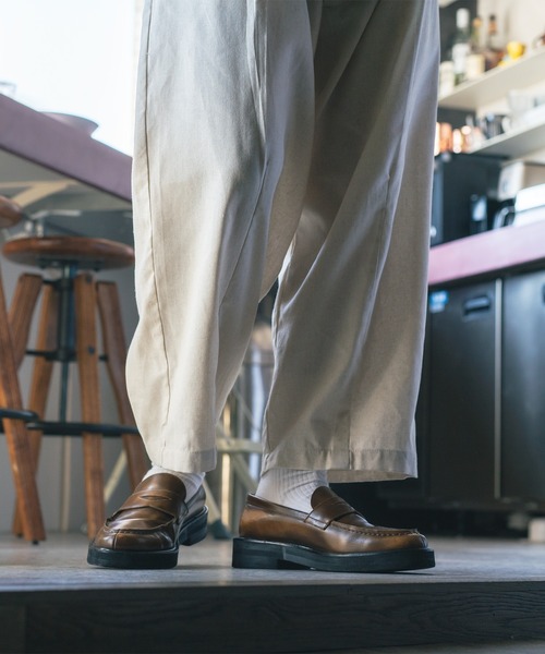 epnok（エプノック）の「リネンバルーンワイドパンツ（その他パンツ・メンズ・ダークブラウン/オフホワイト・SMALL/LARGE/MEDIUM）」の22枚目の写真