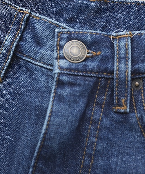 Futier land（フューティアランド）の「ルーズハイウエストロールアップワイドジーンズ（デニムパンツ・レディース・ライトブルー/インディゴブルー・SMALL/MEDIUM/LARGE）」の17枚目の写真