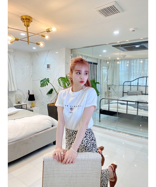 JUMELLE（ジュメロ）の「USA T（Tシャツ/カットソー・レディース・ホワイト/グレー・SMALL/MEDIUM）」の9枚目の写真