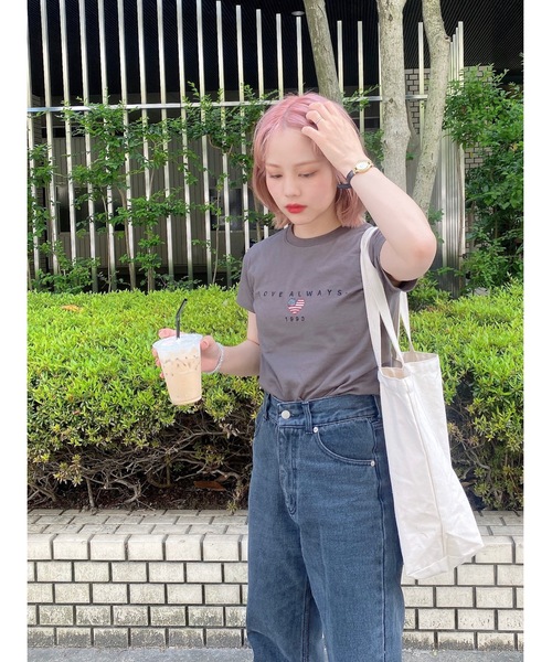 JUMELLE（ジュメロ）の「USA T（Tシャツ/カットソー・レディース・ホワイト/グレー・SMALL/MEDIUM）」の15枚目の写真