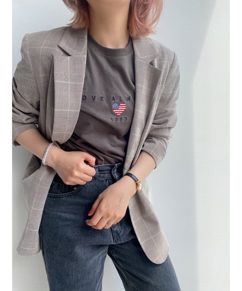 JUMELLE（ジュメロ）の「USA T（Tシャツ/カットソー・レディース・ホワイト/グレー・SMALL/MEDIUM）」の16枚目の写真