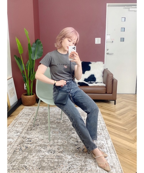 JUMELLE（ジュメロ）の「USA T（Tシャツ/カットソー・レディース・ホワイト/グレー・SMALL/MEDIUM）」の7枚目の写真