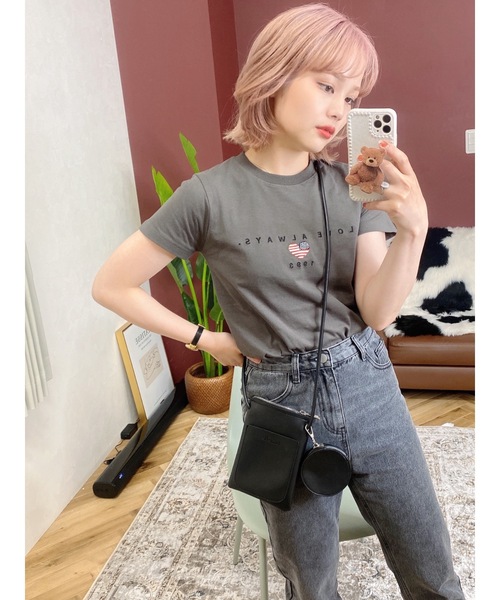 JUMELLE（ジュメロ）の「USA T（Tシャツ/カットソー・レディース・ホワイト/グレー・SMALL/MEDIUM）」の12枚目の写真