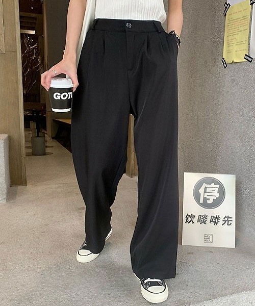 MANGROVE（マングローブ）の「サイドカットアウトワイドレッグパンツ