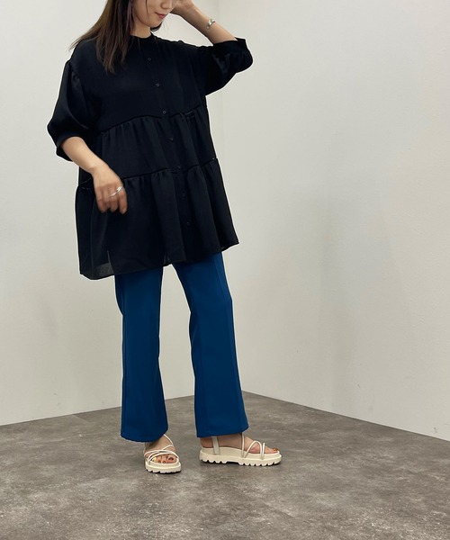 apres jour mignon(アプレジュールミニョン)の「ハシゴレース楊柳ブラウス【ZOZOTOWN限定アイテム】(シャツ/ブラウス・レディース・オフホワイト/ブラック/その他・X-LARGE/フリー)」の17枚目の写真