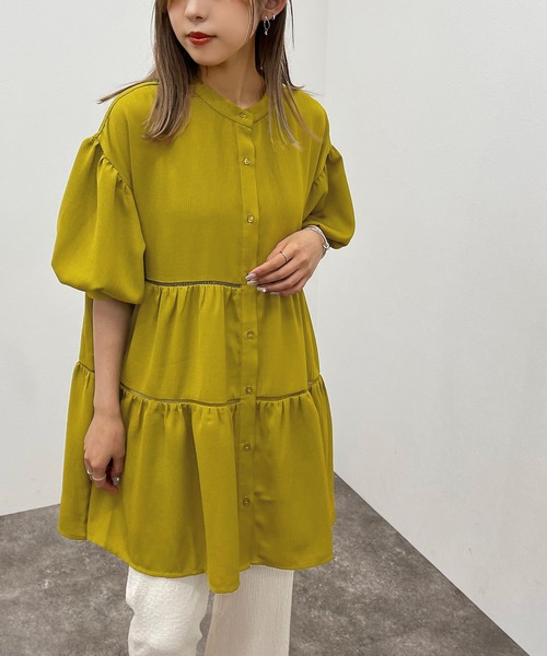 apres jour mignon(アプレジュールミニョン)の「ハシゴレース楊柳ブラウス【ZOZOTOWN限定アイテム】(シャツ/ブラウス・レディース・オフホワイト/ブラック/その他・X-LARGE/フリー)」の19枚目の写真