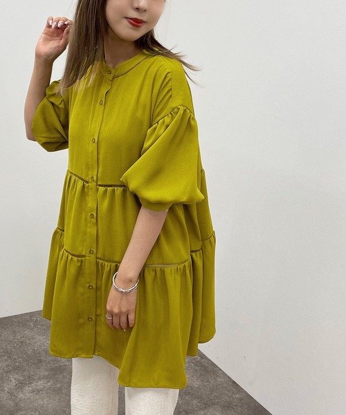 apres jour mignon(アプレジュールミニョン)の「ハシゴレース楊柳ブラウス【ZOZOTOWN限定アイテム】(シャツ/ブラウス・レディース・オフホワイト/ブラック/その他・X-LARGE/フリー)」の20枚目の写真