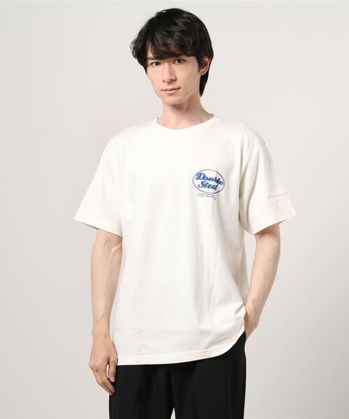 DOUBLE STEAL(ダブルスティール)の「DS 80's LOGO 半袖Tシャツ(Tシャツ/カットソー・メンズ・ホワイト/ブラック/ダークグリーン/アイボリー・MEDIUM/LARGE/X-LARGE/XX-LARGE)」の4枚目の写真