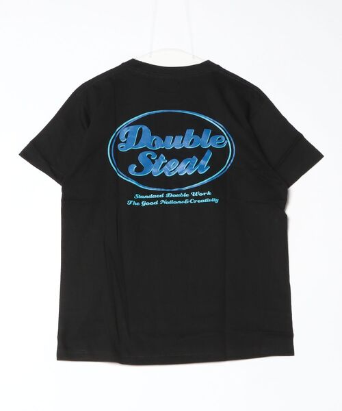 DOUBLE STEAL(ダブルスティール)の「DS 80's LOGO 半袖Tシャツ(Tシャツ/カットソー・メンズ・ホワイト/ブラック/ダークグリーン/アイボリー・MEDIUM/LARGE/X-LARGE/XX-LARGE)」の5枚目の写真