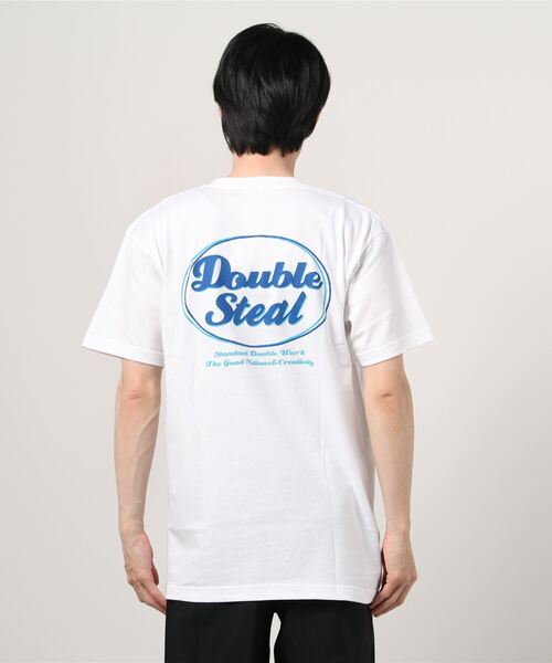 DOUBLE STEAL(ダブルスティール)の「DS 80's LOGO 半袖Tシャツ(Tシャツ/カットソー・メンズ・ホワイト/ブラック/ダークグリーン/アイボリー・MEDIUM/LARGE/X-LARGE/XX-LARGE)」の8枚目の写真