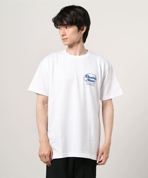 DOUBLE STEAL(ダブルスティール)の「DS 80's LOGO 半袖Tシャツ(Tシャツ/カットソー・メンズ・ホワイト/ブラック/ダークグリーン/アイボリー・MEDIUM/LARGE/X-LARGE/XX-LARGE)」の12枚目の写真