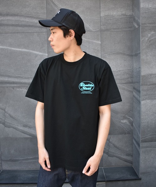DOUBLE STEAL(ダブルスティール)の「DS 80's LOGO 半袖Tシャツ(Tシャツ/カットソー・メンズ・ホワイト/ブラック/ダークグリーン/アイボリー・MEDIUM/LARGE/X-LARGE/XX-LARGE)」の13枚目の写真
