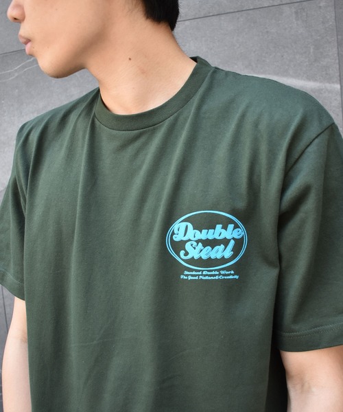 DOUBLE STEAL(ダブルスティール)の「DS 80's LOGO 半袖Tシャツ(Tシャツ/カットソー・メンズ・ホワイト/ブラック/ダークグリーン/アイボリー・MEDIUM/LARGE/X-LARGE/XX-LARGE)」の17枚目の写真