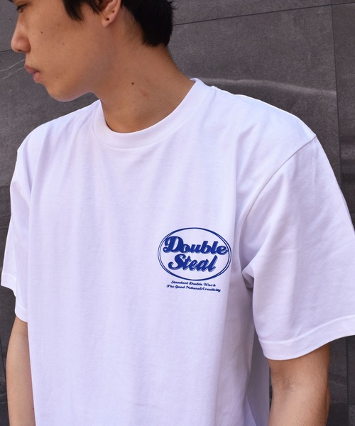 DOUBLE STEAL(ダブルスティール)の「DS 80's LOGO 半袖Tシャツ(Tシャツ/カットソー・メンズ・ホワイト/ブラック/ダークグリーン/アイボリー・MEDIUM/LARGE/X-LARGE/XX-LARGE)」の19枚目の写真