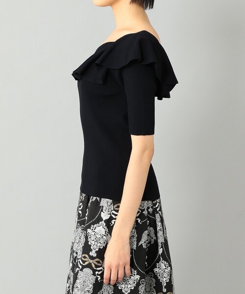 セール】サイドフリルリブニットトップ（ニット/セーター）｜GRACE