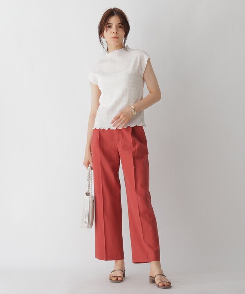 AG by aquagirl（エージーバイアクアガール）の「◆ワッシャーフレンチトップス【WEB限定サイズ】（Tシャツ/カットソー・レディース・オフホワイト/ライトブルー/イエロー/ブラック/キャメル・40/38/36）」の11枚目の写真