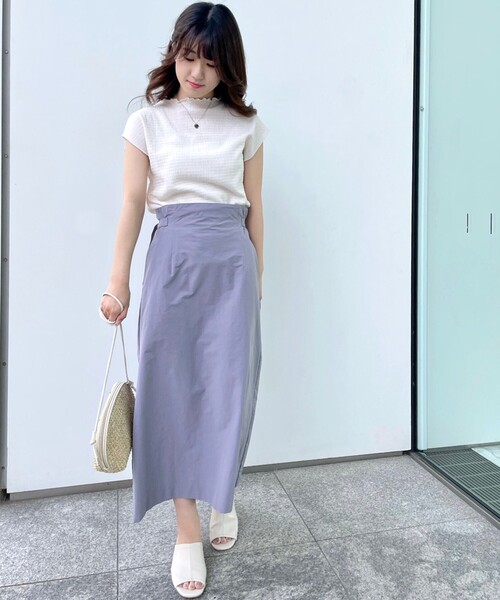 AG by aquagirl（エージーバイアクアガール）の「◆ワッシャーフレンチトップス【WEB限定サイズ】（Tシャツ/カットソー・レディース・オフホワイト/ライトブルー/イエロー/ブラック/キャメル・40/38/36）」の12枚目の写真