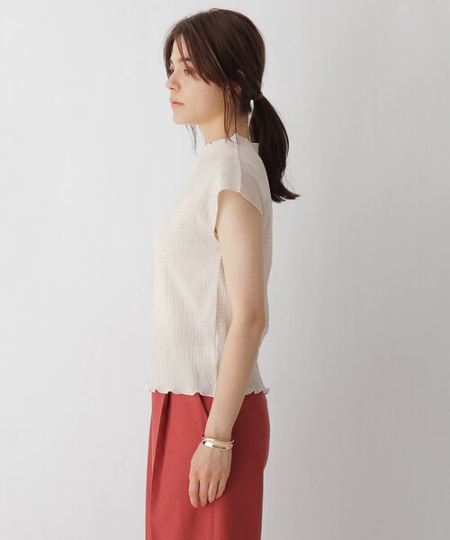 AG by aquagirl（エージーバイアクアガール）の「◆ワッシャーフレンチトップス【WEB限定サイズ】（Tシャツ/カットソー・レディース・オフホワイト/ライトブルー/イエロー/ブラック/キャメル・40/38/36）」の15枚目の写真