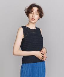 BEAUTY&YOUTH UNITED ARROWS | BY 麻クロシェ編み アメリカンスリーブ ニットベスト(ベスト)