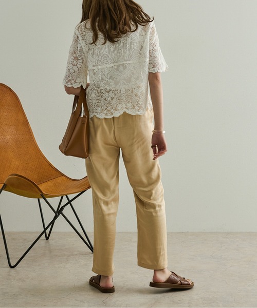 Ambre Neige（アンブルネージュ）の「シースルー刺繍ブラウス／【WEB/EC限定商品】（シャツ/ブラウス・レディース・ホワイト/ベージュ・FREE）」の10枚目の写真