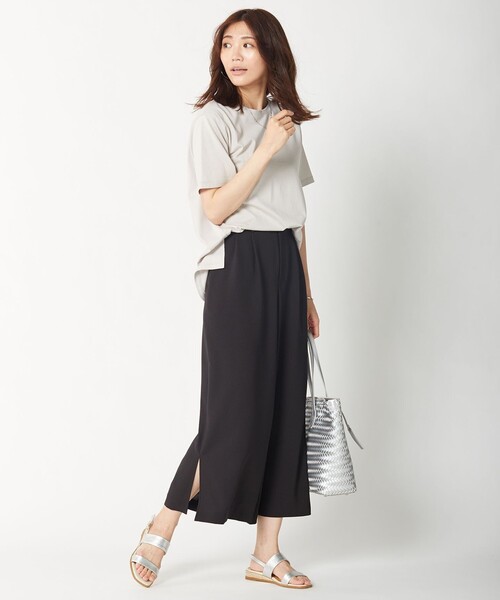 J.PRESS（ジェイプレス）の「【洗える・イージーケア】シックアンドシン 2WAYストレッチ セミワイドパンツ（その他パンツ・レディース・ブラック系/黄土色系/ダークブラウン系・11/7/9/13）」の5枚目の写真