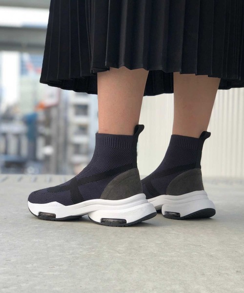 ASH(アッシュ)の「【OPTIC】ニットスニーカー(スニーカー・レディース・ネイビー/ブラウン・35/36/37/38/39/40)」の6枚目の写真