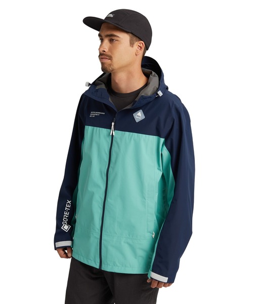 BURTON(バートン)の「GORE-TEX ゴアテックス 防水 パッカブル マウンテンパーカー(マウンテンパーカー・メンズ・ブラック/ミント・S/M/L/XL/XXL/XS)」の11枚目の写真