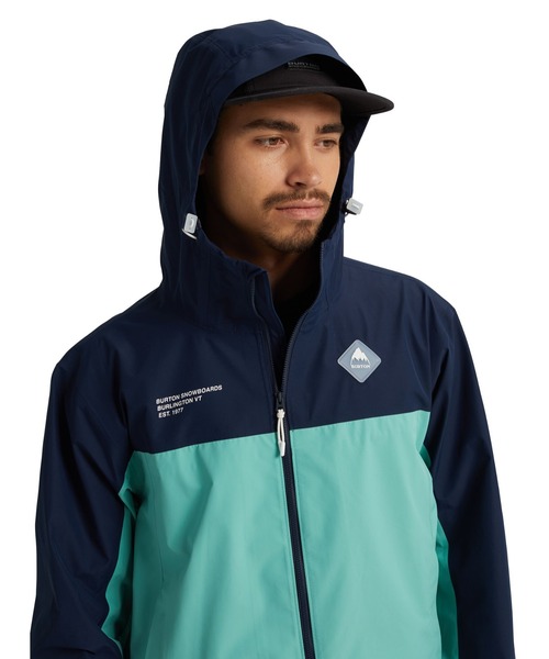 BURTON(バートン)の「GORE-TEX ゴアテックス 防水 パッカブル マウンテンパーカー(マウンテンパーカー・メンズ・ブラック/ミント・S/M/L/XL/XXL/XS)」の13枚目の写真