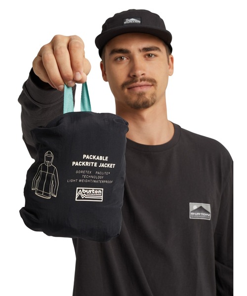 BURTON(バートン)の「GORE-TEX ゴアテックス 防水 パッカブル マウンテンパーカー(マウンテンパーカー・メンズ・ブラック/ミント・S/M/L/XL/XXL/XS)」の16枚目の写真
