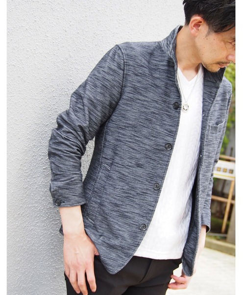 NICOLE CLUB FOR MEN（ニコルクラブフォーメン）の「【21年モデル】スラブカルゼスタンドブルゾン（ブルゾン・メンズ・グレー/ネイビー/ブラック系その他・M/L/XL/LL）」の3枚目の写真