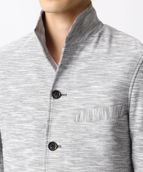 NICOLE CLUB FOR MEN（ニコルクラブフォーメン）の「【21年モデル】スラブカルゼスタンドブルゾン（ブルゾン・メンズ・グレー/ネイビー/ブラック系その他・M/L/XL/LL）」の9枚目の写真