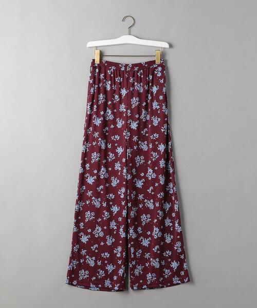 BEAUTY&YOUTH UNITED ARROWS（ビューティーアンドユースユナイテッドアローズ）の「BY フラワープリント イージーパンツ -ウォッシャブル-◆（その他パンツ・レディース・ブラック/ワインレッド・FREE）」の12枚目の写真