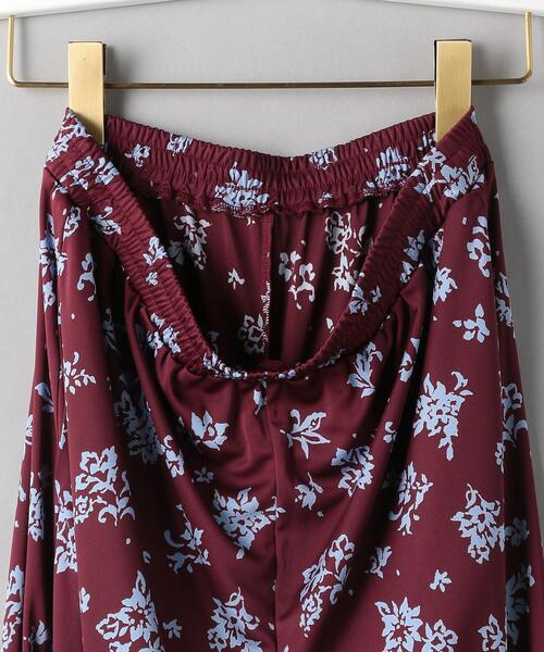 BEAUTY&YOUTH UNITED ARROWS（ビューティーアンドユースユナイテッドアローズ）の「BY フラワープリント イージーパンツ -ウォッシャブル-◆（その他パンツ・レディース・ブラック/ワインレッド・FREE）」の14枚目の写真