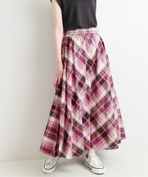 IENA | チェックギャザースカート◆(スカート)