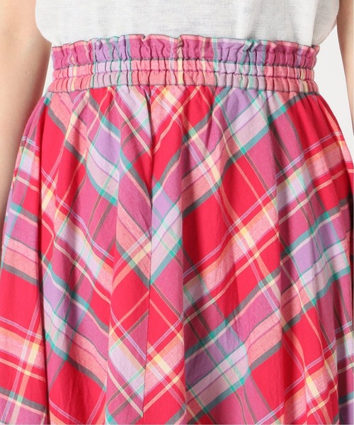 IENA（イエナ）の「チェックギャザースカート◆（スカート・レディース・グリーン/パープル/ピンク・FREE）」の12枚目の写真