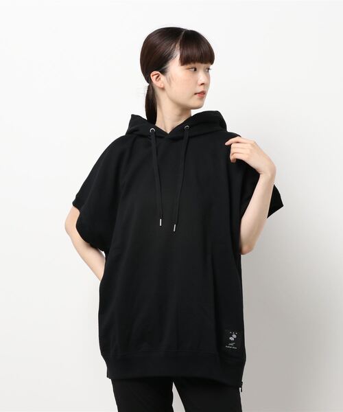 コンパクトミニ裏毛フード付きベスト