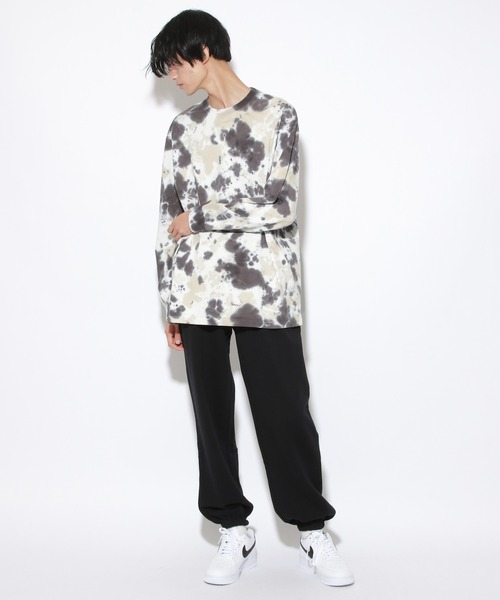 PBLIM（ページボーイリム）の「【PAGEBOYLIM】タイダイバックロゴロンT（Tシャツ/カットソー・レディース・チャコールグレー/ベージュ・MEDIUM/LARGE）」の4枚目の写真