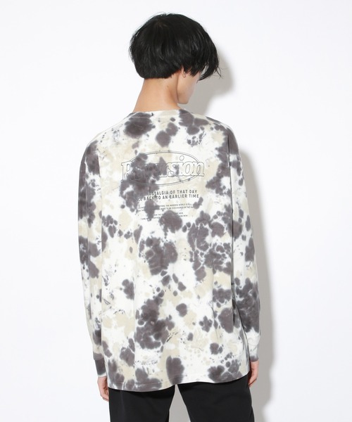 PBLIM（ページボーイリム）の「【PAGEBOYLIM】タイダイバックロゴロンT（Tシャツ/カットソー・レディース・チャコールグレー/ベージュ・MEDIUM/LARGE）」の17枚目の写真