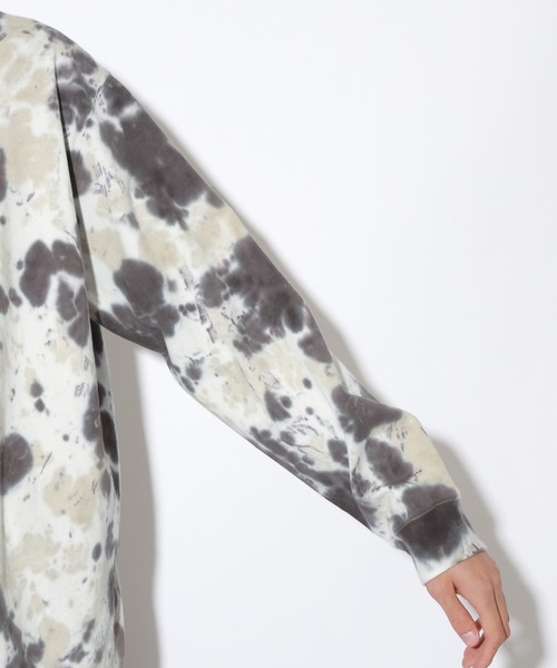 PBLIM（ページボーイリム）の「【PAGEBOYLIM】タイダイバックロゴロンT（Tシャツ/カットソー・レディース・チャコールグレー/ベージュ・MEDIUM/LARGE）」の19枚目の写真