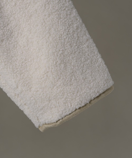 moi tytto(モイテュット)の「ゆったりパイピングボアコート(ダウンジャケット/コート・レディース・モカ/ナチュラル・FREE)」の22枚目の写真