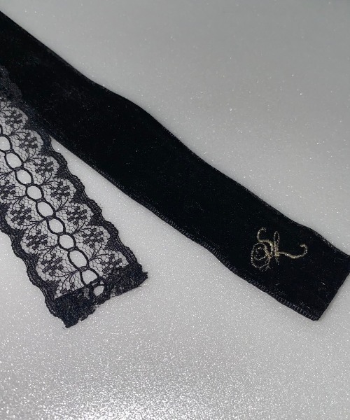 Swankiss(スワンキス)の「SX velour pearl N/C(ネックレス・レディース・ブラック・FREE)」の4枚目の写真