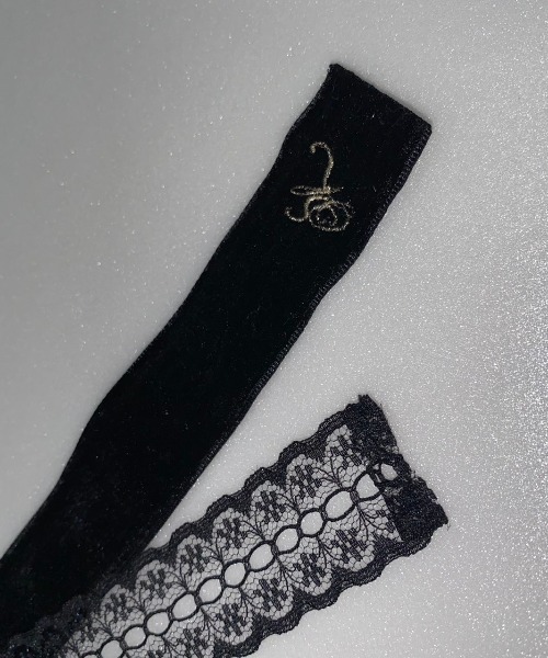 Swankiss(スワンキス)の「SX velour pearl N/C(ネックレス・レディース・ブラック・FREE)」の5枚目の写真