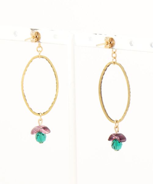 tone(トーン)の「【Le soleil】 個性的 シックな彩りピアス(MA)(ピアス(両耳用)・レディース・その他・FREE)」の2枚目の写真